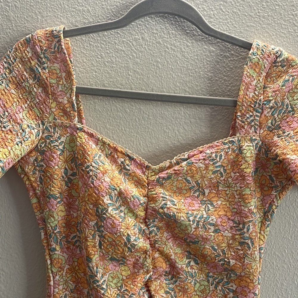 ASOS Design Bodycon Floral Dress Size 6 - Picture 3 of 7